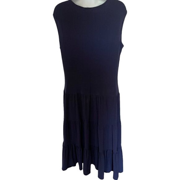 Talbots Tiered Stretch Dress - Size 12 - Picture 2 of 5